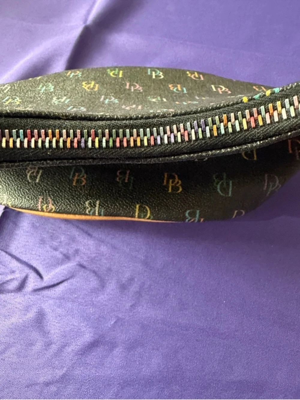 Dooney & Bourke Color Monogram Hobo Bucket Bag with Heart Charm